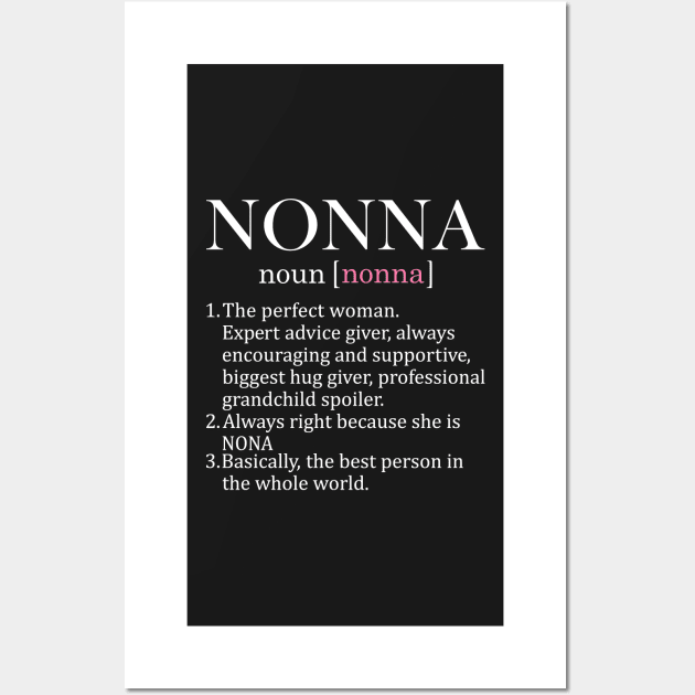 Nonna Definition Wall Art by yass-art